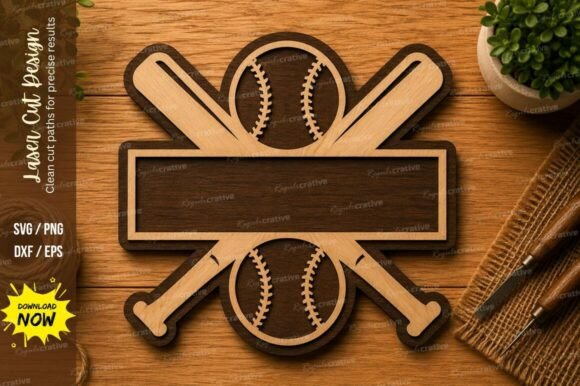 Download Baseball Name Sign SVG | Sports Laser - Baseball name sign Collection