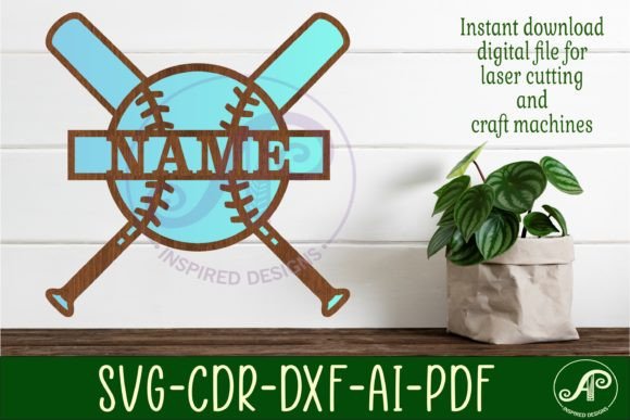 Download Baseball Name Sign Svg Laser Cut - Baseball name sign Collection
