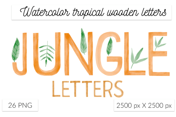 Download Tropical Letters. Wooden Name Creator - Wooden name Collection