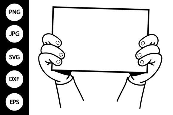 Download Hands Holding Blank Sign SVG - Blank sign svg Collection