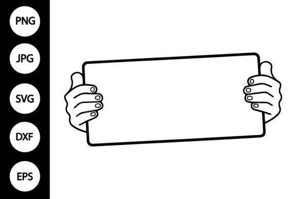 Download Hands Holding Blank Sign SVG - Blank sign svg Collection