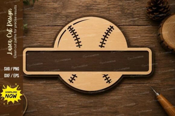 Download Baseball Name Sign Wall Art Laser Cut - Baseball name sign Collection